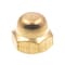 Prime-Line Cap Nut, #8-32, Brass, Brass, 10 PK 9077104 - alternate 1